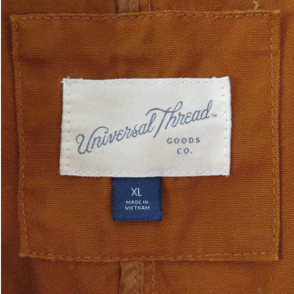 Universal Thread Orange Hooded Utility Jacket Siz… - image 5